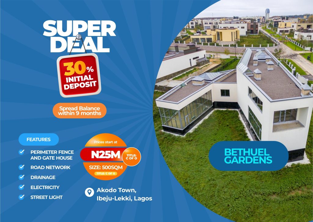 Bethuel Gardens Luxury Homes Lekki Lagos